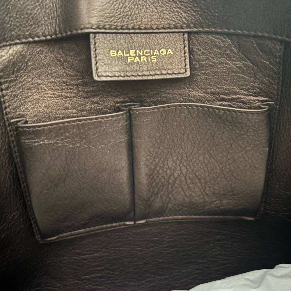 Balenciaga Iridescent Green and Purple Snake Skin Tote - Picture 5 of 11